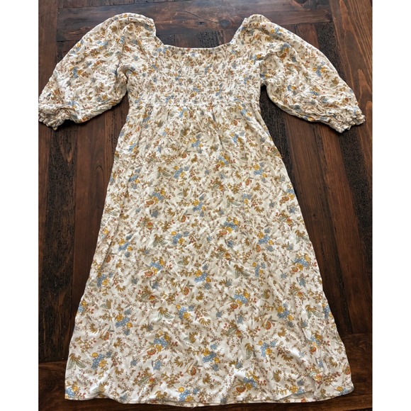 A.N.A. A New Approach Dresses & Skirts - A.N.A Smocked Floral Midi Dress, Women's size Large